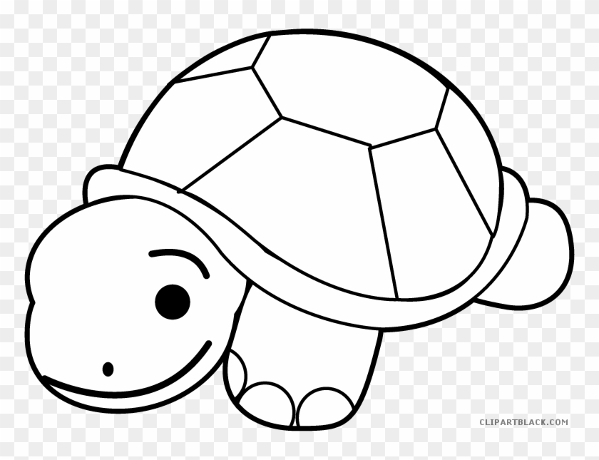 Hawaiian Turtle Animal Free Black White Clipart Images - Small Animal Clipart Black And White #1160452