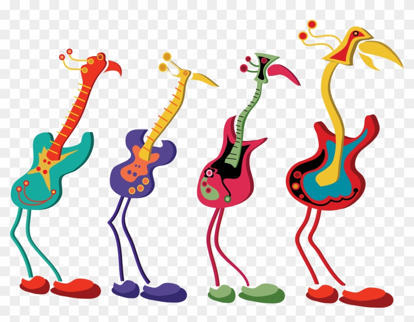 Guitar Birds - Cartoon #1160552