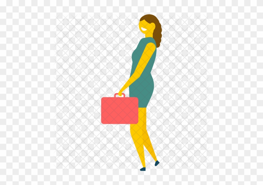 Businesswoman Icon - Illustration #1160789