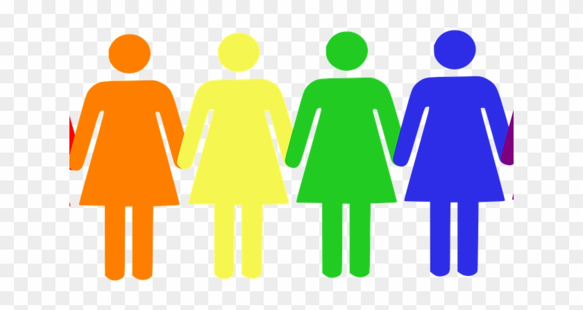 Society Clipart Staff - People Holding Hands Rainbow #1160824