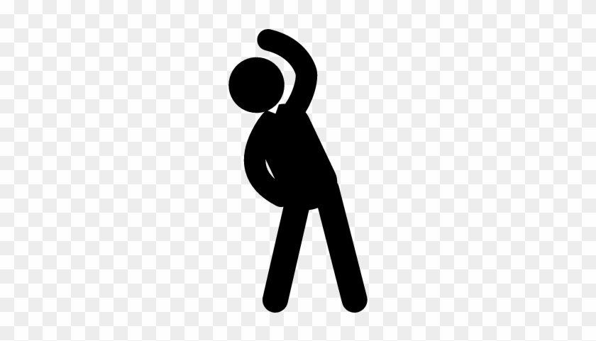 Stretching Male Silhouette Vector - Stretching Icon #1160839