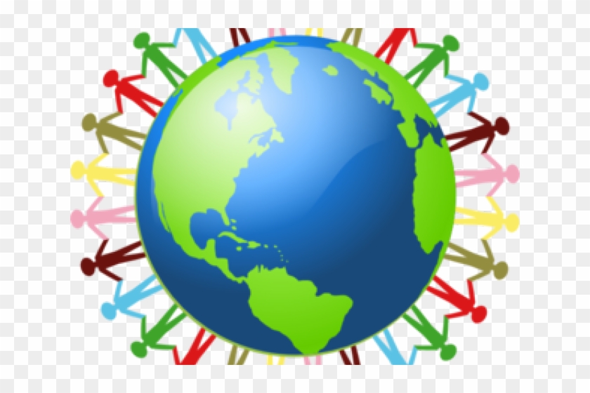 Society Clipart Holding Hand Around World - Taking Care Of The World #1160877