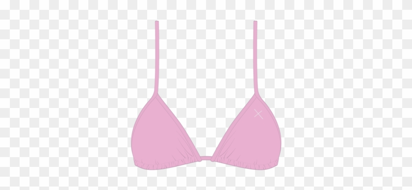 Blush Pink Bikini Top Ii - Boutinela Dirty Pink Fitted Top Ii #1160947