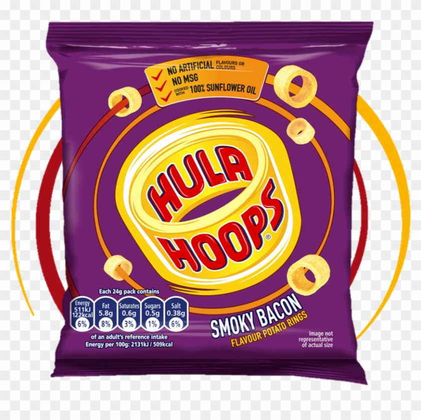 The Flavour Of Sizzling Smoky Bacon Flavour In Crunchy - Hula Hoops Potato Rings Original #1161015
