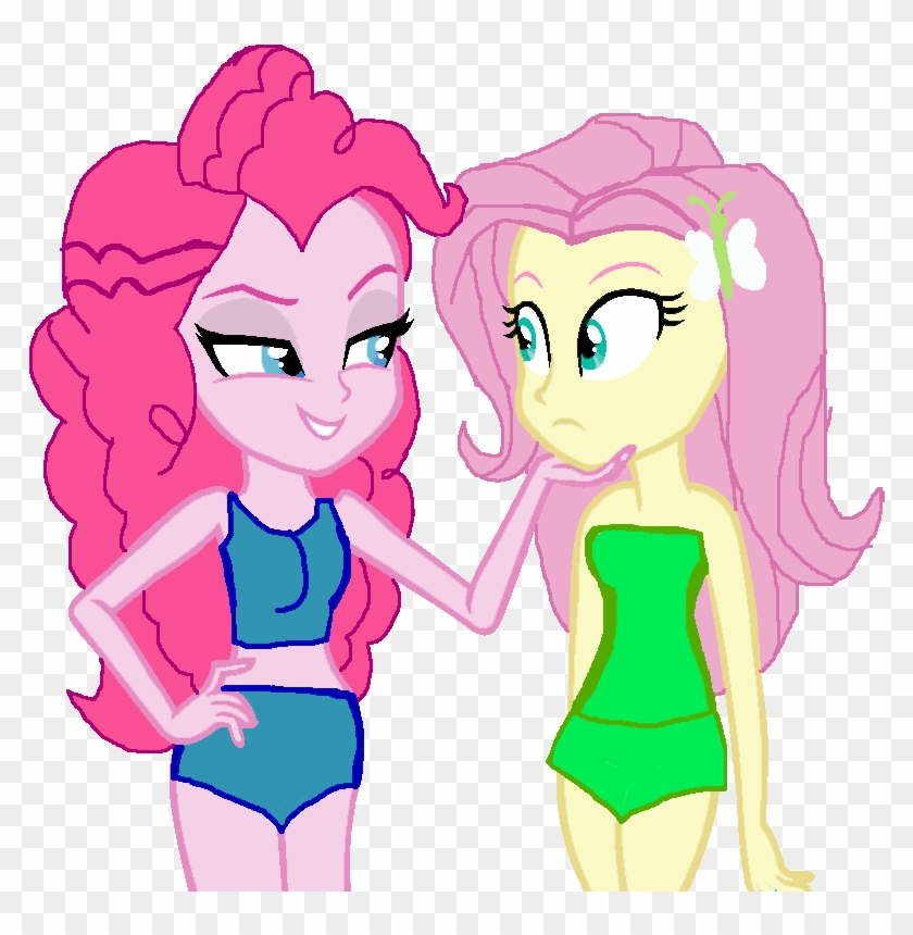 Ktd1993, Base Used, Bikini, Clothes, Equestria Girls, - Equestria Girl Pinkie Pie And Fluttershy #1161087