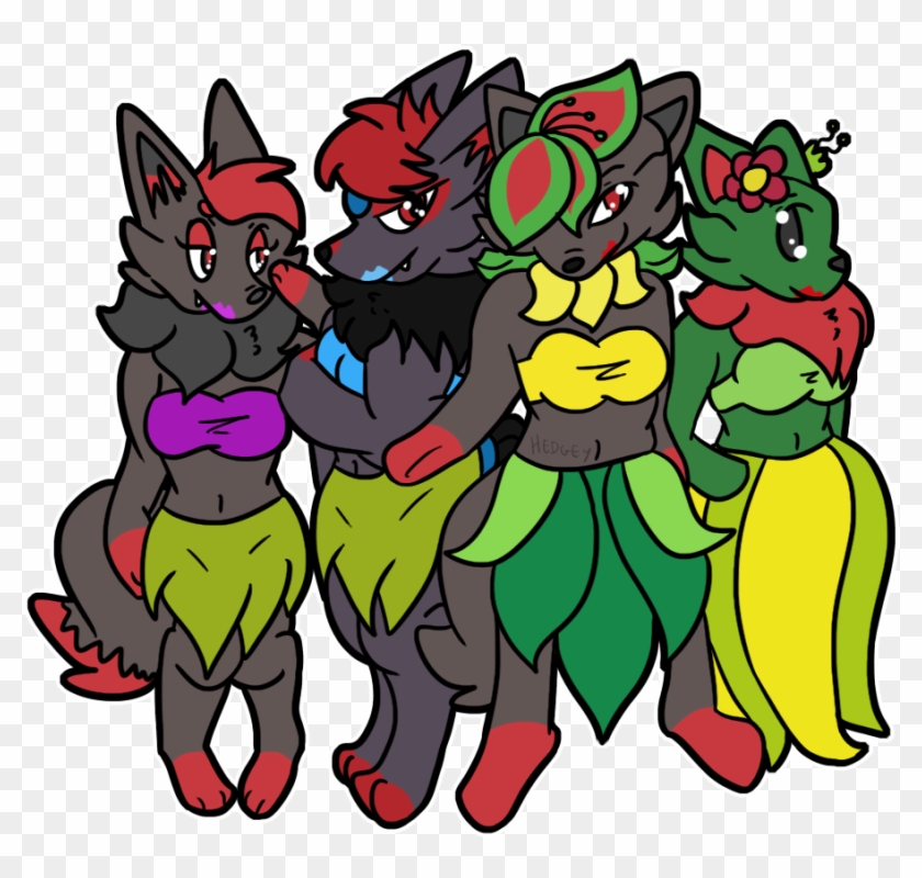 Hula Pokefusions By Hedgey - Cartoon #1161097