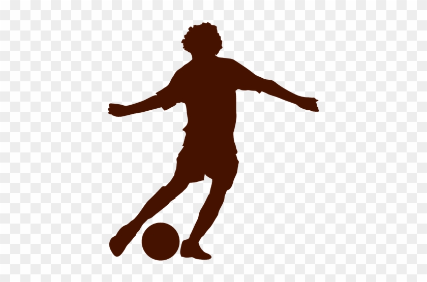 Teen Playing Football Silhouette Transparent Png - Silueta Adolescente Png #1161143