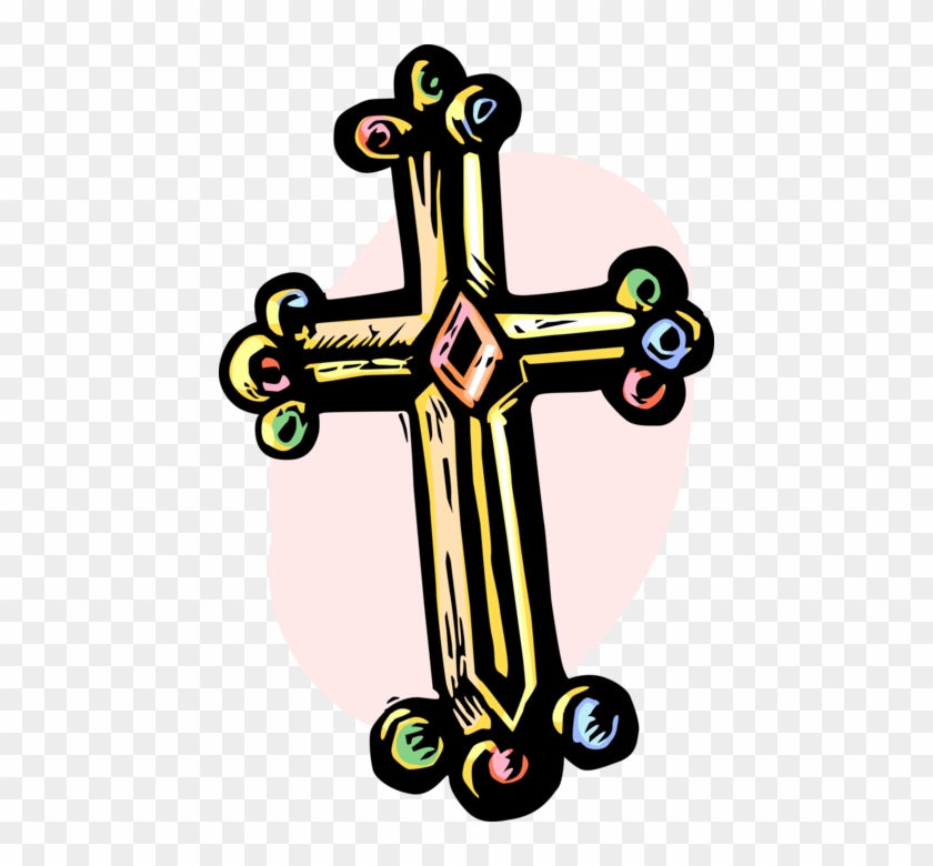 Vector Illustration Of Christian Religion Crucifix - Crucifix #1161343