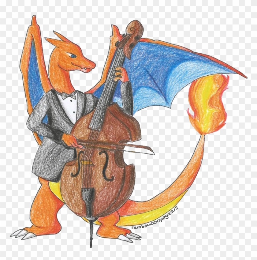 Charizard On Double Bass By Rainbow000pegasus - Double Bass #1161369