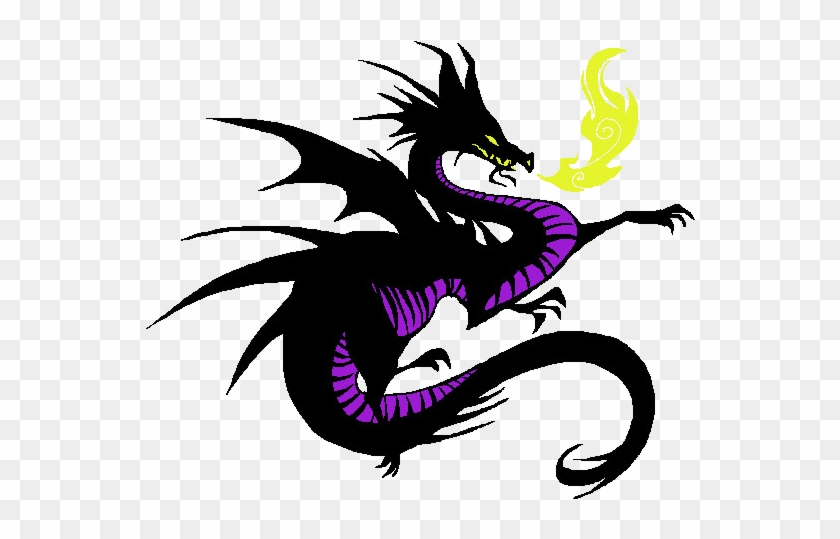 more Pages - Maleficent Dragon Vector.