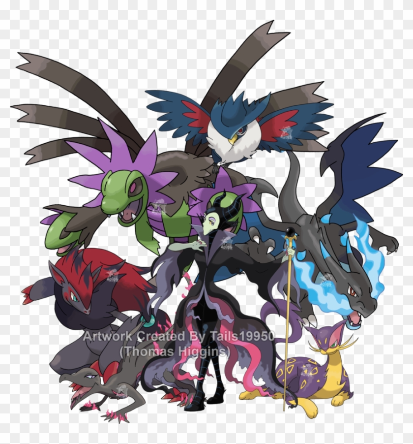 Here's My Artwork Of Maleficent As A Pokemon Trainer - Maleficent #1161484