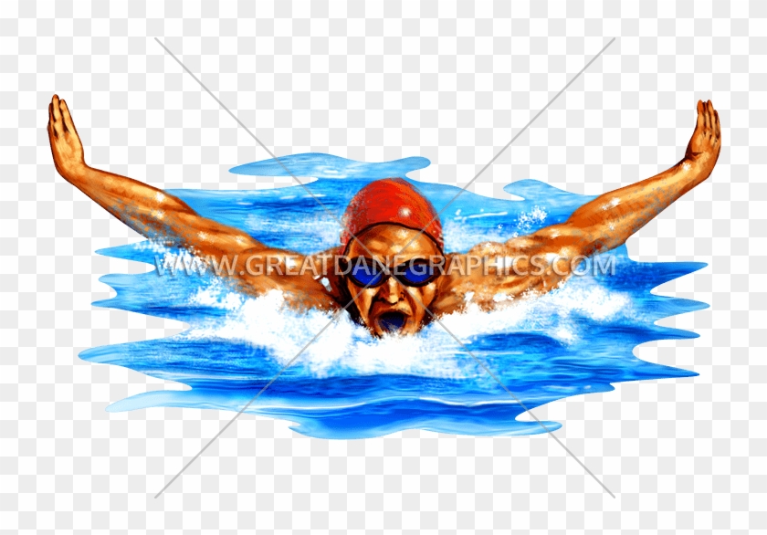 Male Swimmer Offset Novelty Key Chain Kc-3802 #1161510