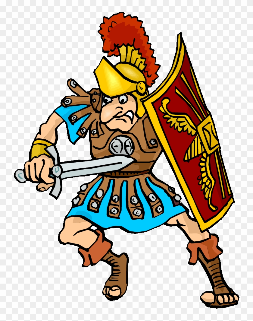 Roman Warriors Clipart Roman Person - Ancient Rome Soldier Gif #1161589