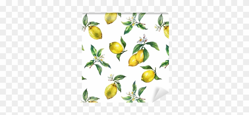 Papel Pintado El Patrón Sin Fisuras De Las Ramas De - Tapeter Med Citroner #1161608