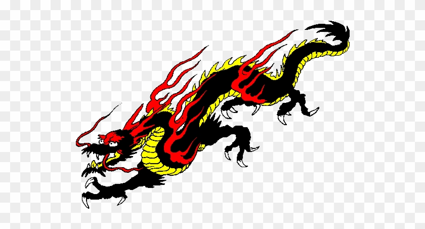 Chinese Dragon Flame Orange Graphic Dragon Boating - Chinese Dragon #1161714