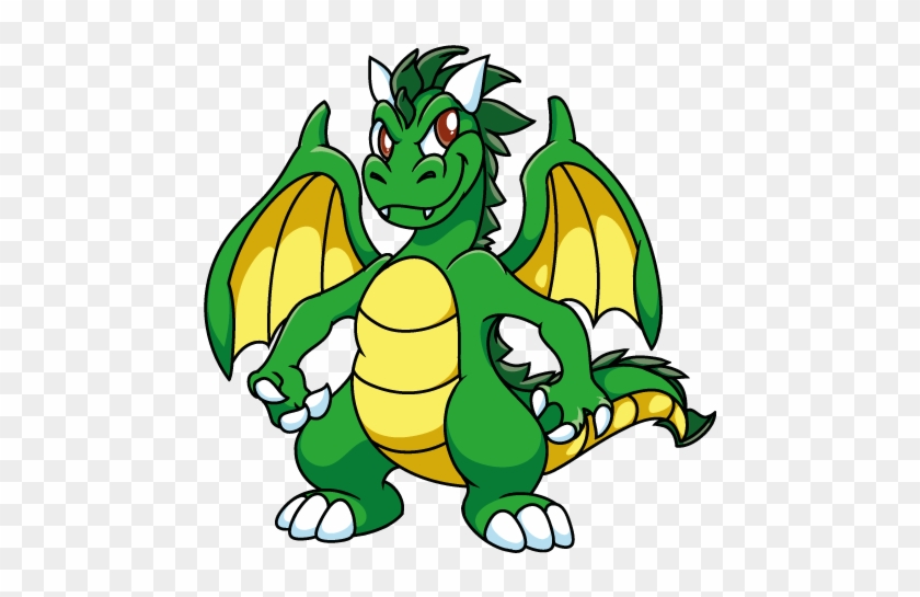 Green Dragon By Bestary - Dragon Smiling Cartoon #1161741