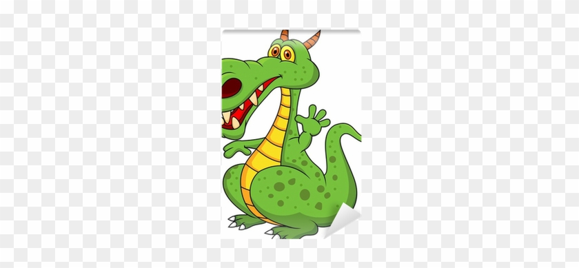 Dragon Cartoon Waving #1161773
