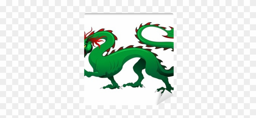 Drago Verde Cina 2012 Green Dragon China Vector Wall - Dragon #1161778