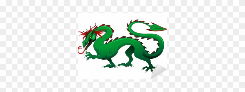 Drago Verde Cina 2012 Green Dragon China Vector Sticker - Dragon #1161786