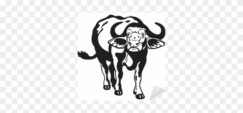 African Buffalo Clipart Black And White #1161869