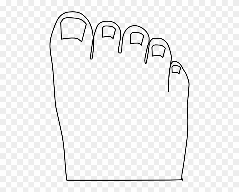 Toes Clip Art At Clker Clipartall - Line Art #1161876