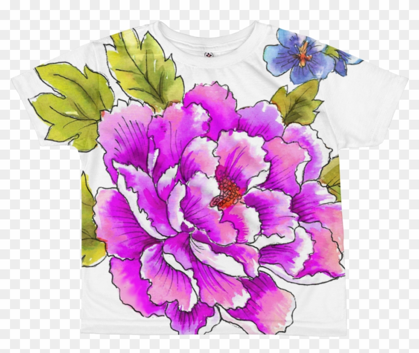 Flower Luv Kids T-shirts - Peony #1161947
