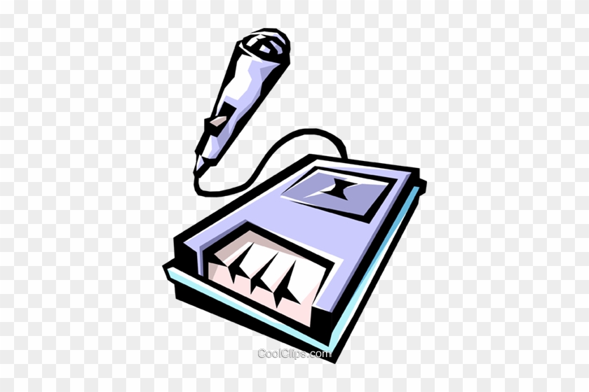 Tape Recorder Royalty Free Vector Clip Art Illustration - Tape Recorder #1161968