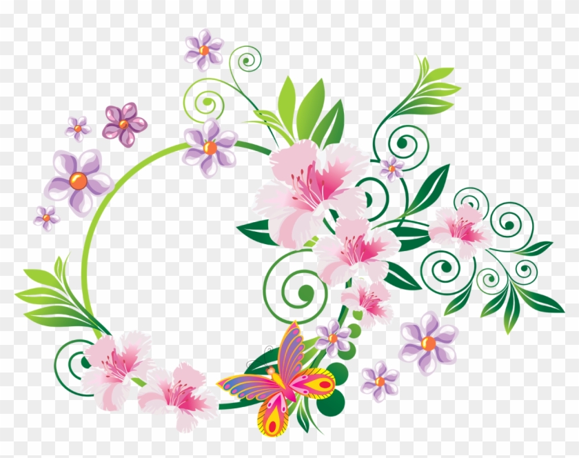 Ornamental Clipart Floral - Decorative Design Elements Png #1161974