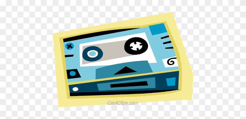 Video Cassette Tape Royalty Free Vector Clip Art Illustration - Circle #1161979