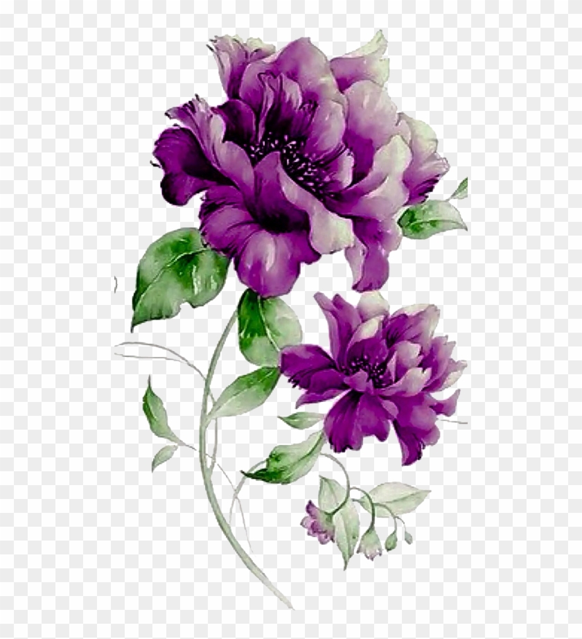 Flower Purple Floral Design - ดอกไม้ สี ม่วง #1161980