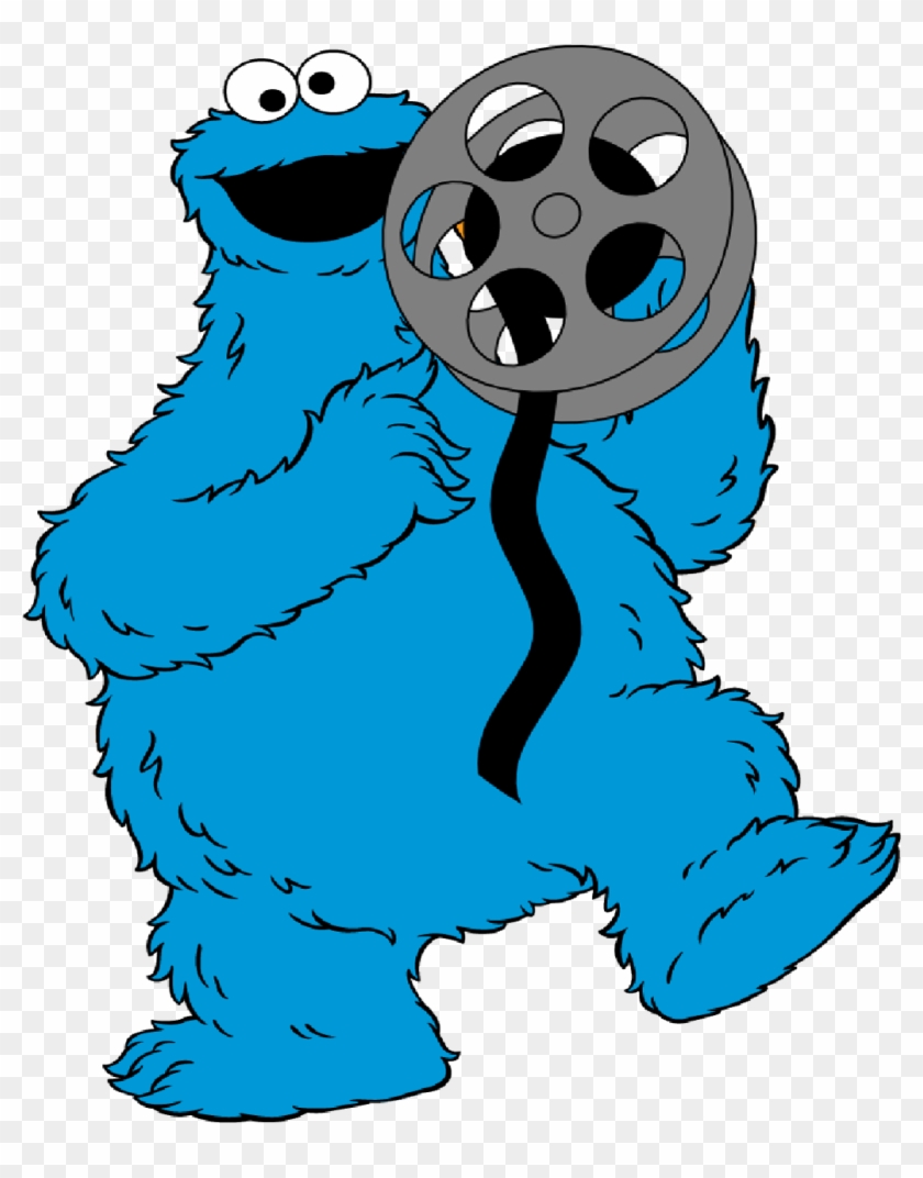 Tape-monster1280 - Sesame Street Cookie Monster Clipart #1162011