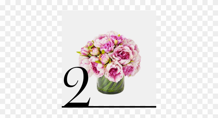 Faux Magenta Pink Peony In Glass Vase The - Faux Magenta Pink Peony In Glass Vase The #1162012