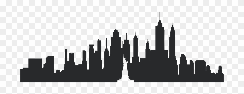 Cityscape Svg - New York Skyline Outline #1162032