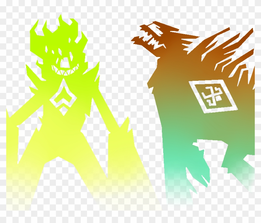 Nuke And Plasma God Killer Form Silhouette By Catasticalcalamity - Illustration #1162070