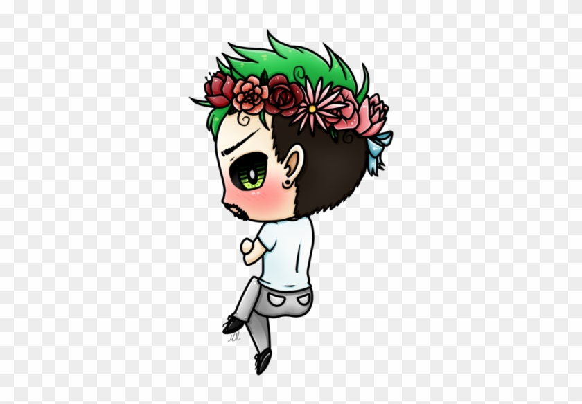 My Anti Baby Boi All Pastel And With A Flower Crown - Cartoon #1162172