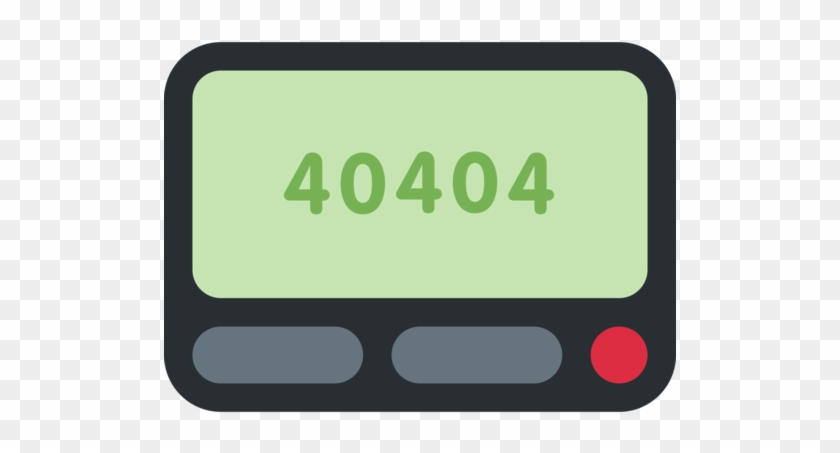 Twitter - Pager Emoji Png #1162198