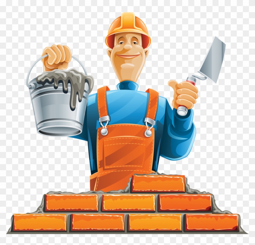 Строитель - Builder Clipart #1162286
