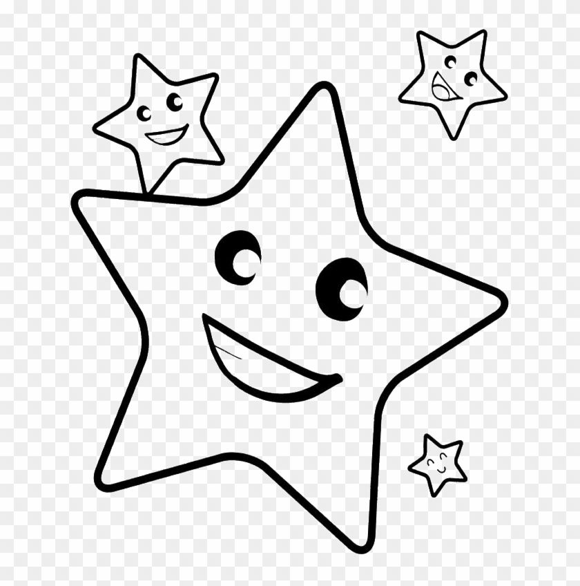 Line Drawing Of Star #1162517