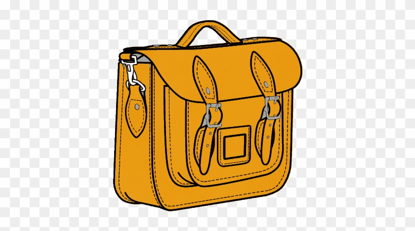 5-inch Briefcase Satchel In English Mustard Leather - Hand Luggage #1162550
