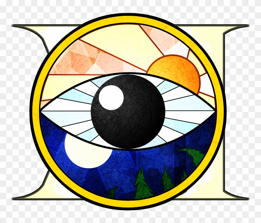 Stained Glass Eye Material Clip Art - Circle #1162573