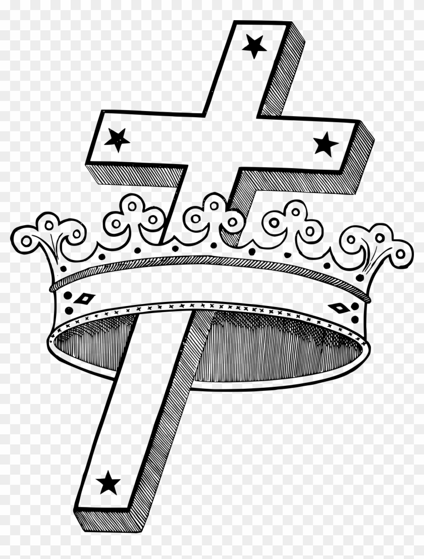 Related Cross And Crown Clipart - Cross And Crown Png #1162696