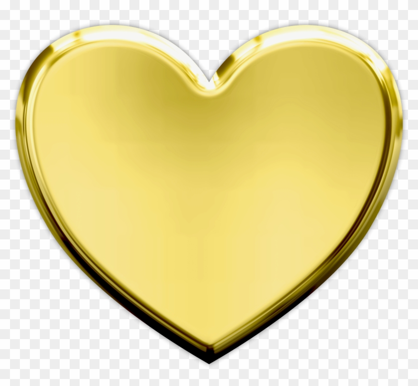 Heart Gold Clip Art - Transparent Background Gold Hearts Png #1162716