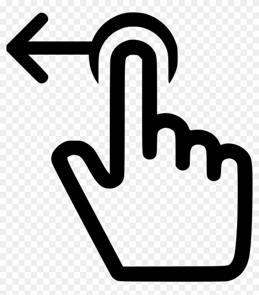 Move Left Horizontal Arrow Finger Comments - Arrow Finger #1162775