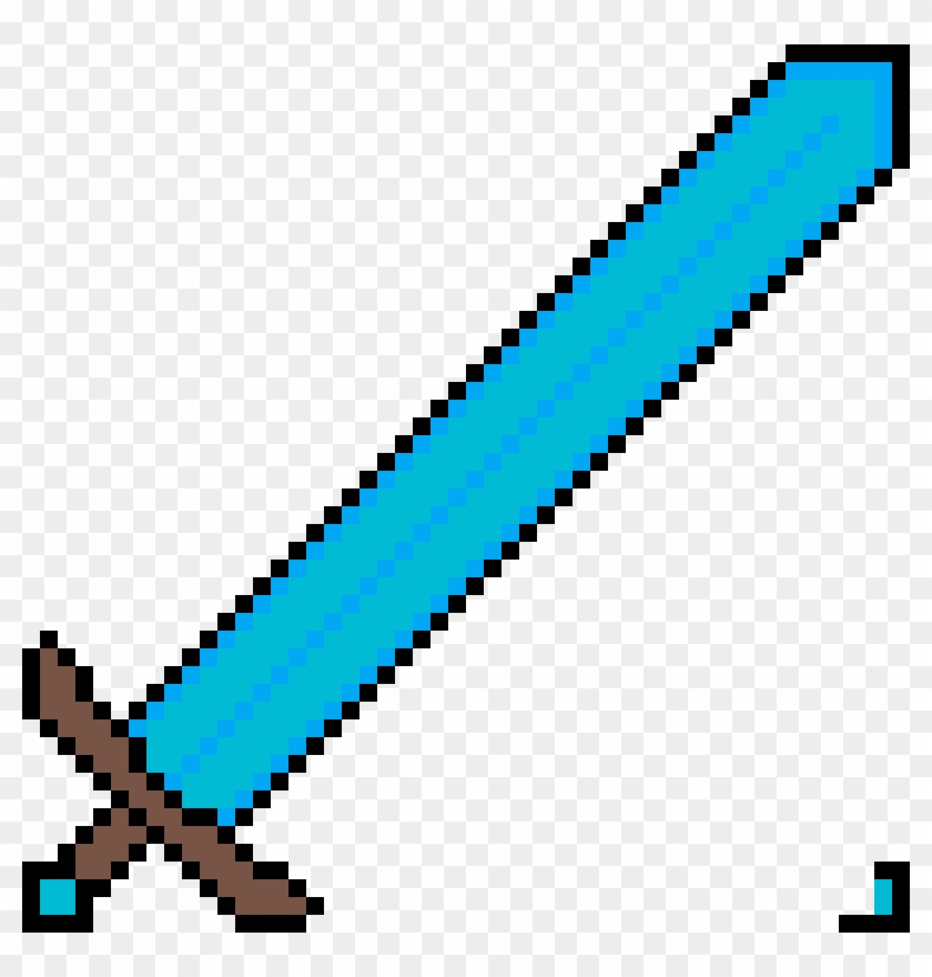 Diamond Sword For Texture Pack Club Pixel Art Free Transparent