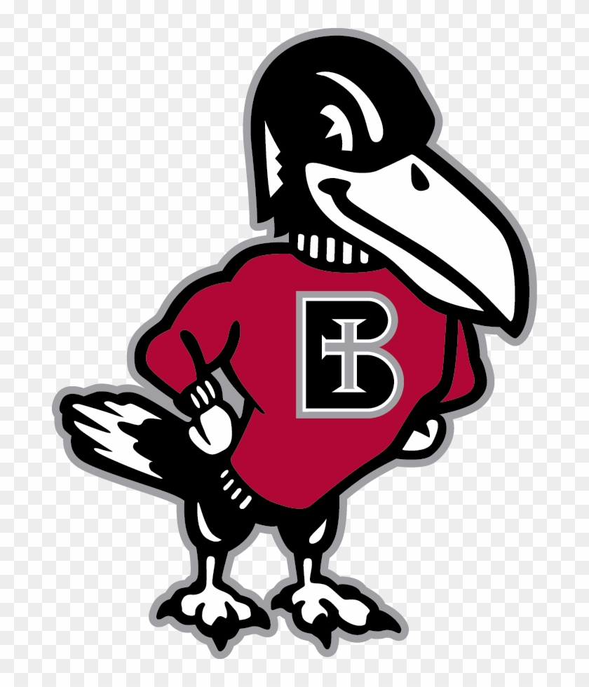 Benedictine College Rocky Right 3 Color Spot - Rocky The Raven Benedictine College #1162952