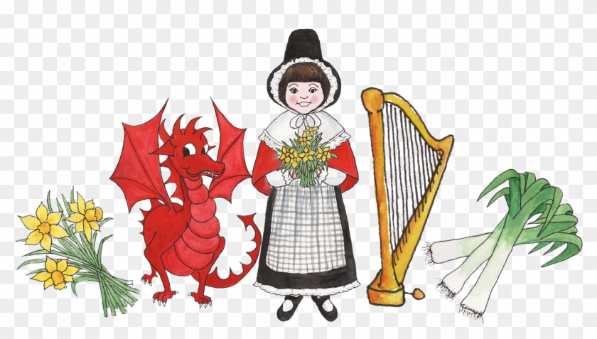 Wales Clipart Symbols - St Davids Day 2018 #1163001