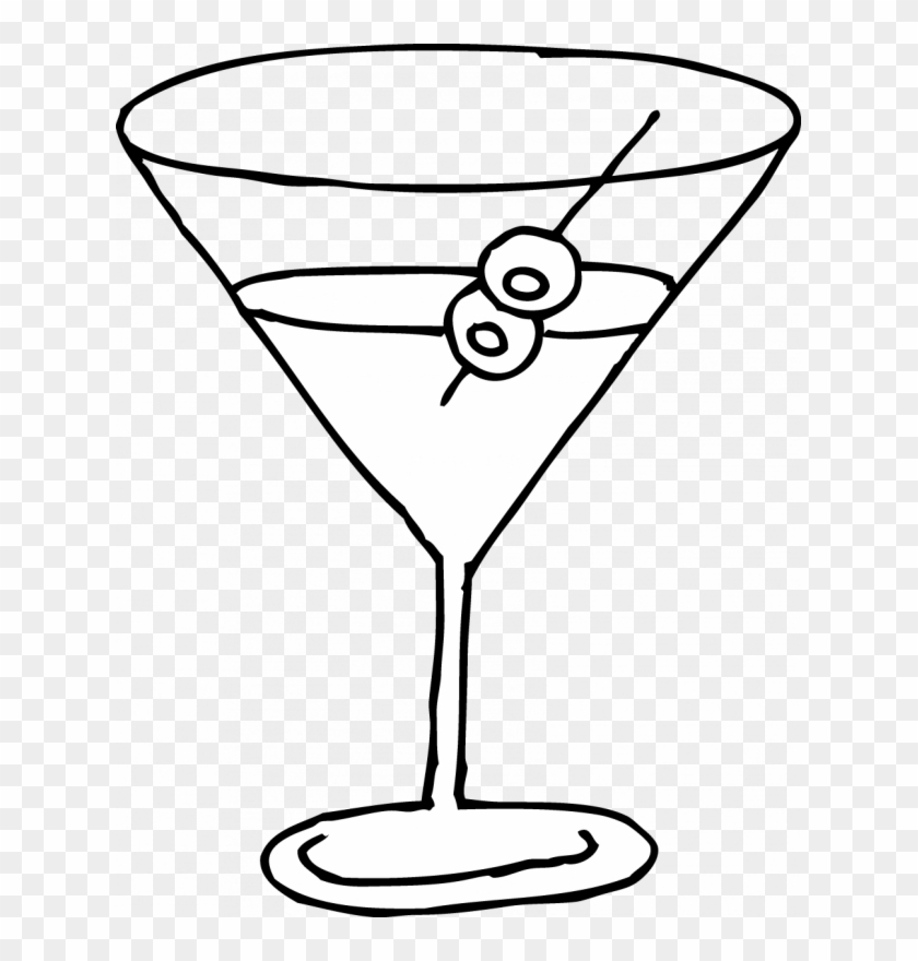 Pin Drink Clipart - Martini Glass Clip Art #1163032