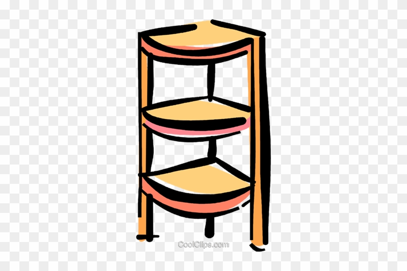 Corner Shelf Royalty Free Vector Clip Art Illustration - Corner Shelf Clipart #1163035