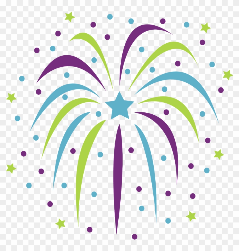 Free New Years Confetti Png - Clip Art Transparent Background Fireworks #1163074