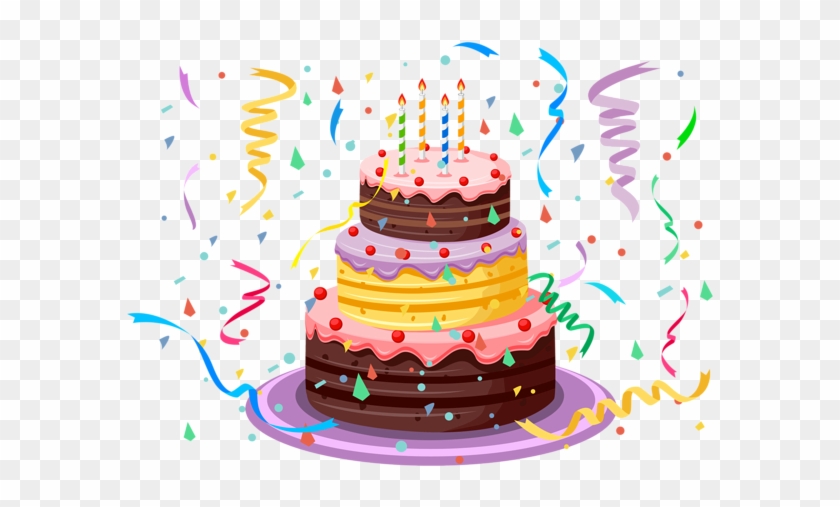 Confetti Clipart Simple - Birthday Cake Png #1163076